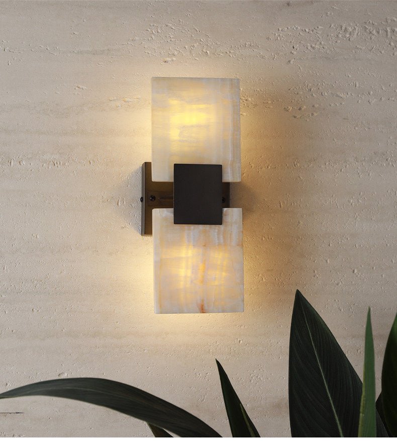 Nerion Shift Alabaster Wall Lamp