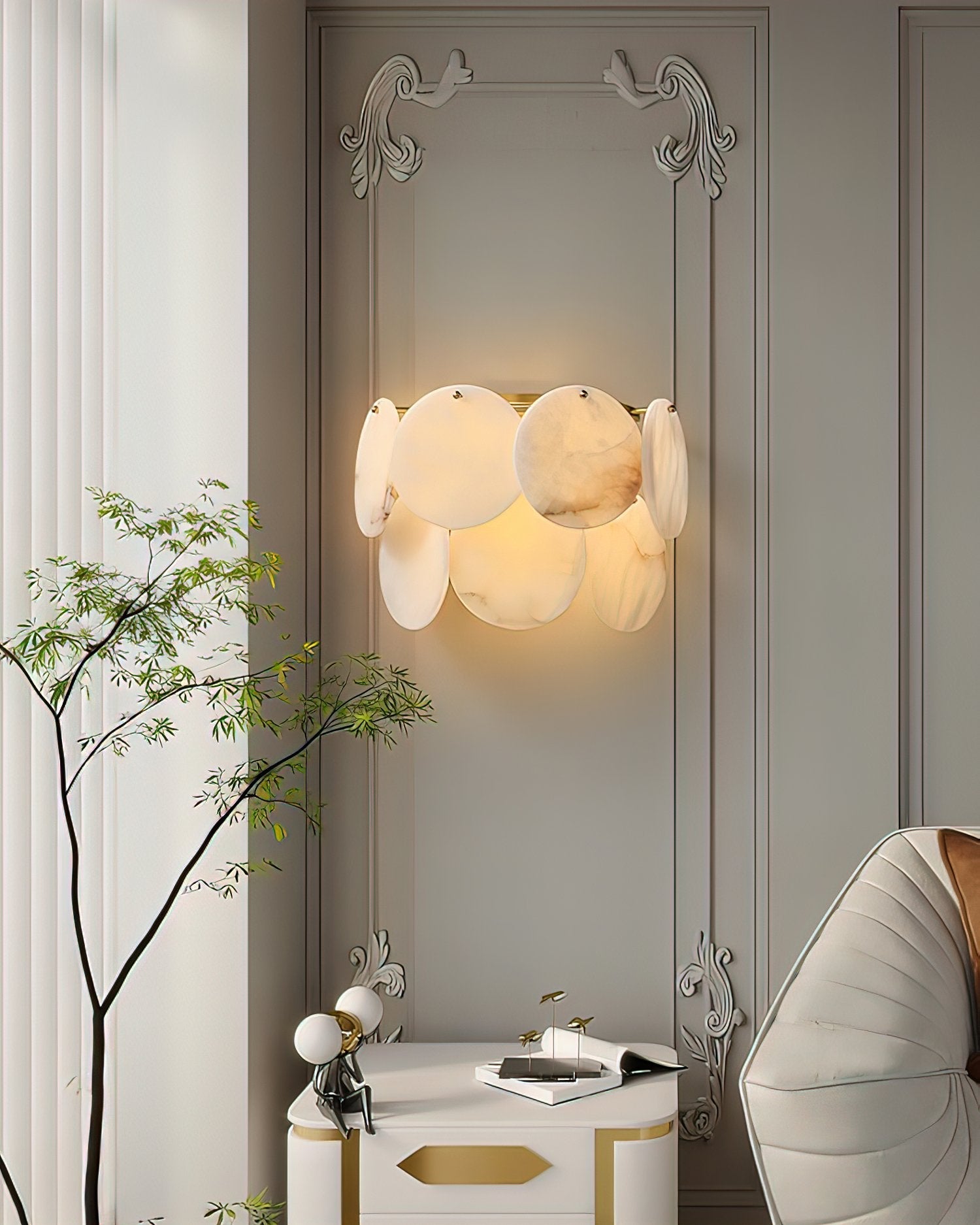 Avenlith Lumina Alabaster Wall Sconce