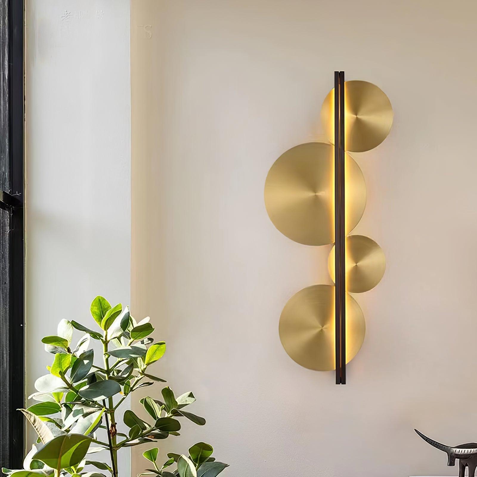 Oriivise Wall Lamp Gold Circular Sculptural