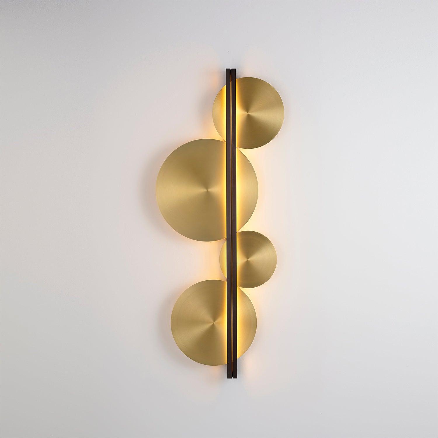 Oriivise Wall Lamp Gold Circular Sculptural