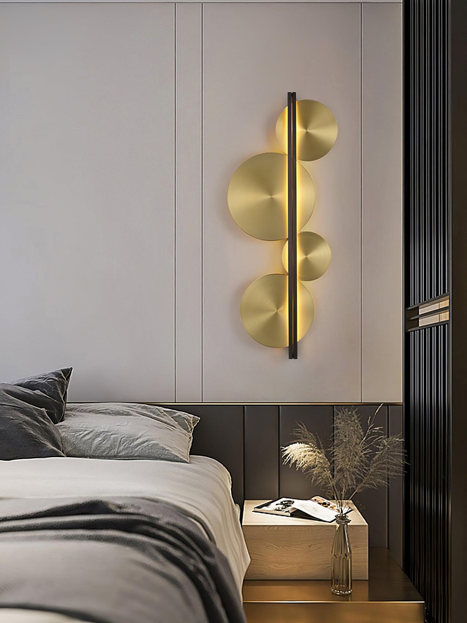 Oriivise Wall Lamp Gold Circular Sculptural