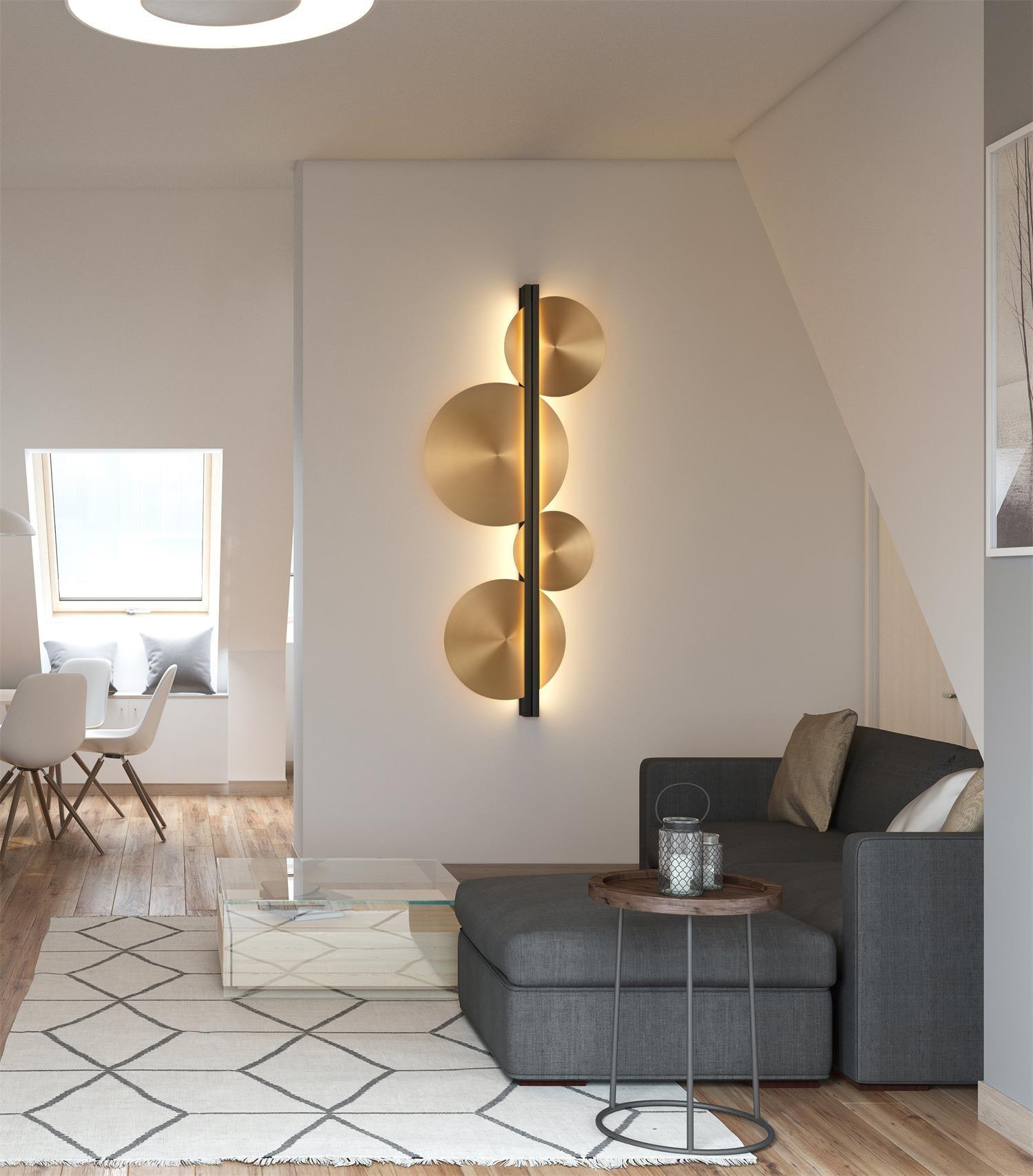 Oriivise Wall Lamp Gold Circular Sculptural