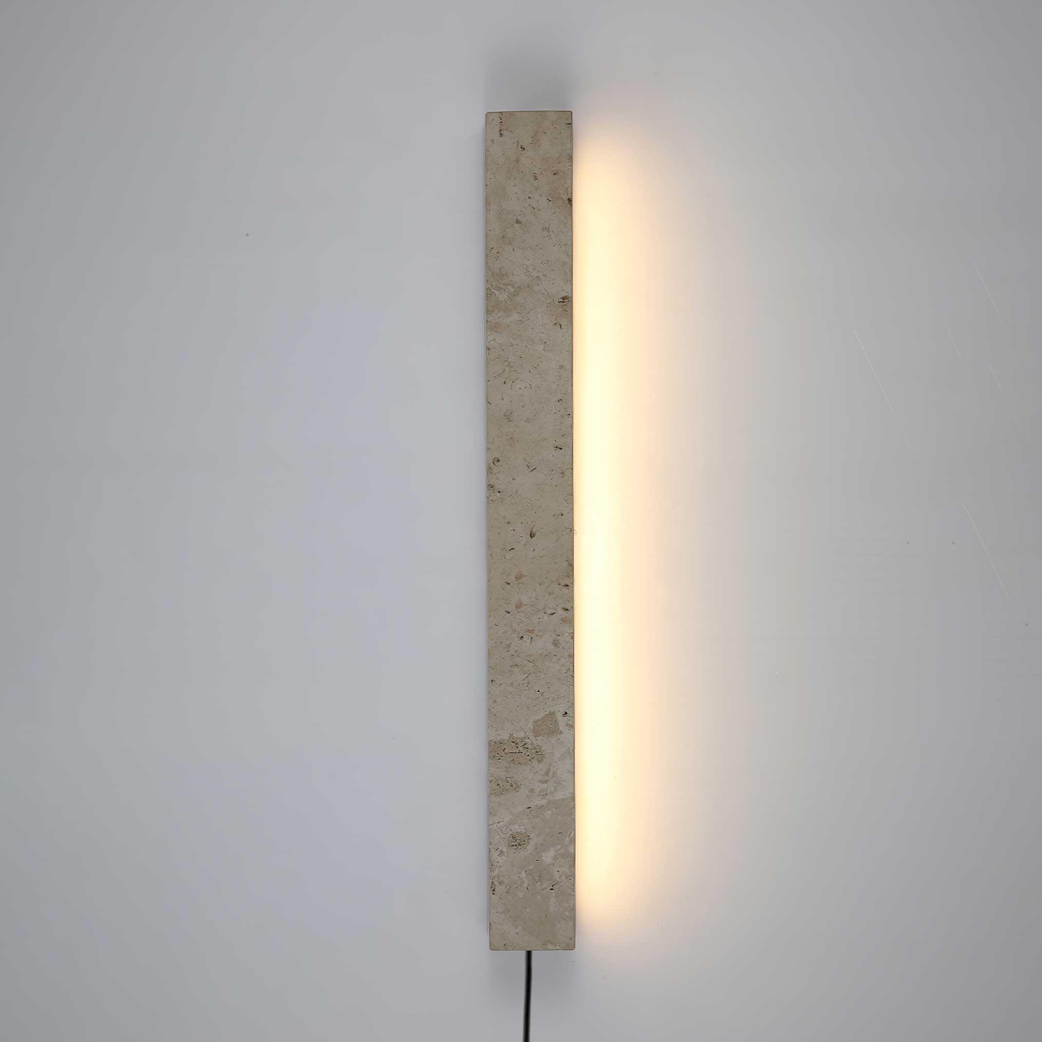 Parker Minimalist Travertine Wall Light