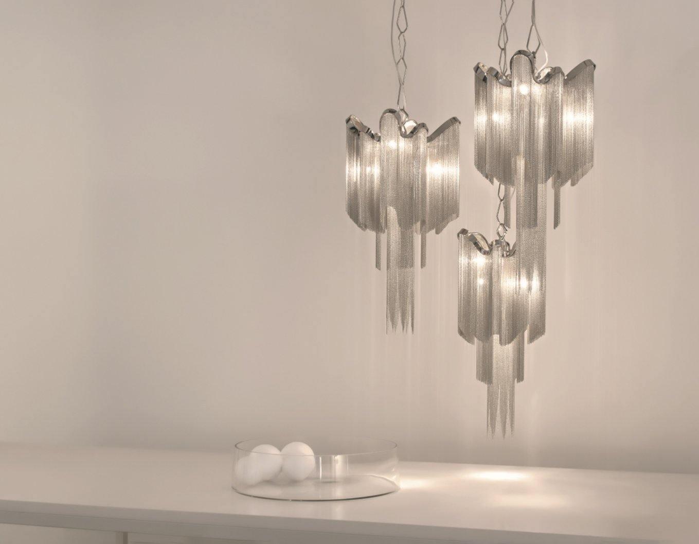 Lustra Pendant Lamp Stream Chain Nickel