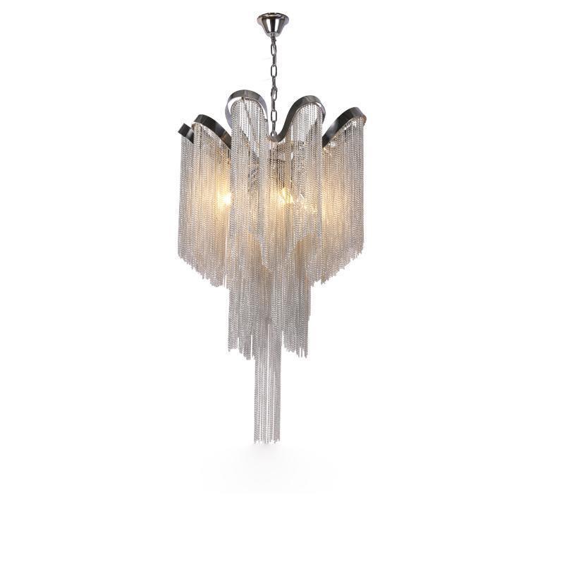 Lustra Pendant Lamp Stream Chain Nickel