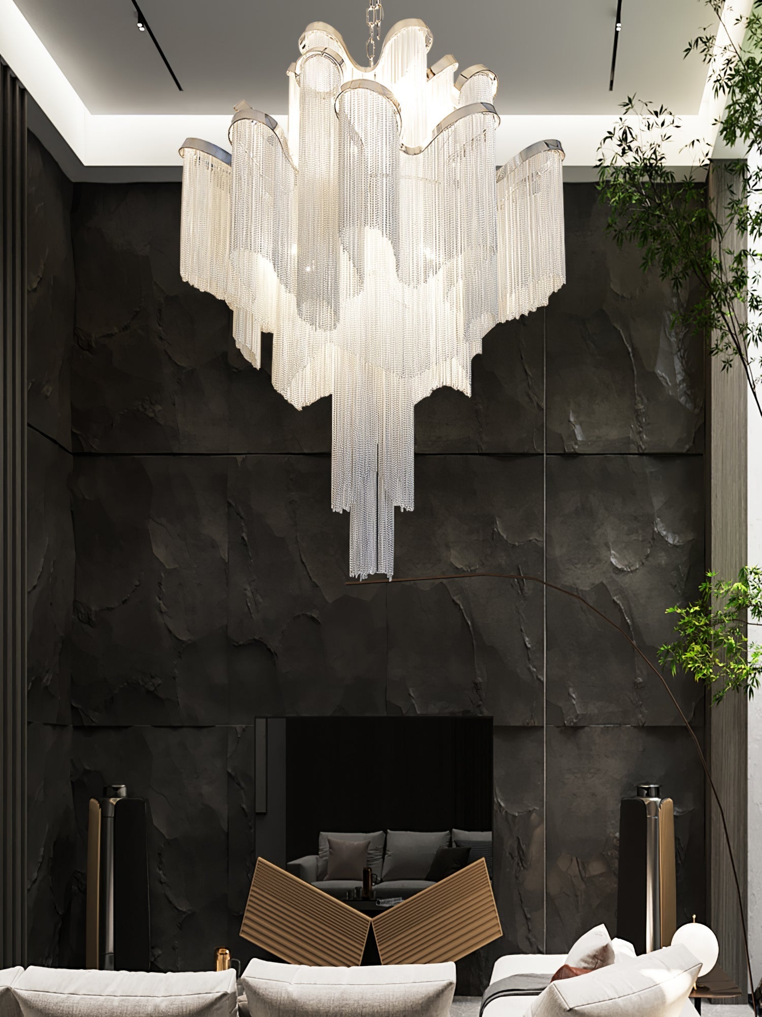 Noririne Stream Chain Chandelier