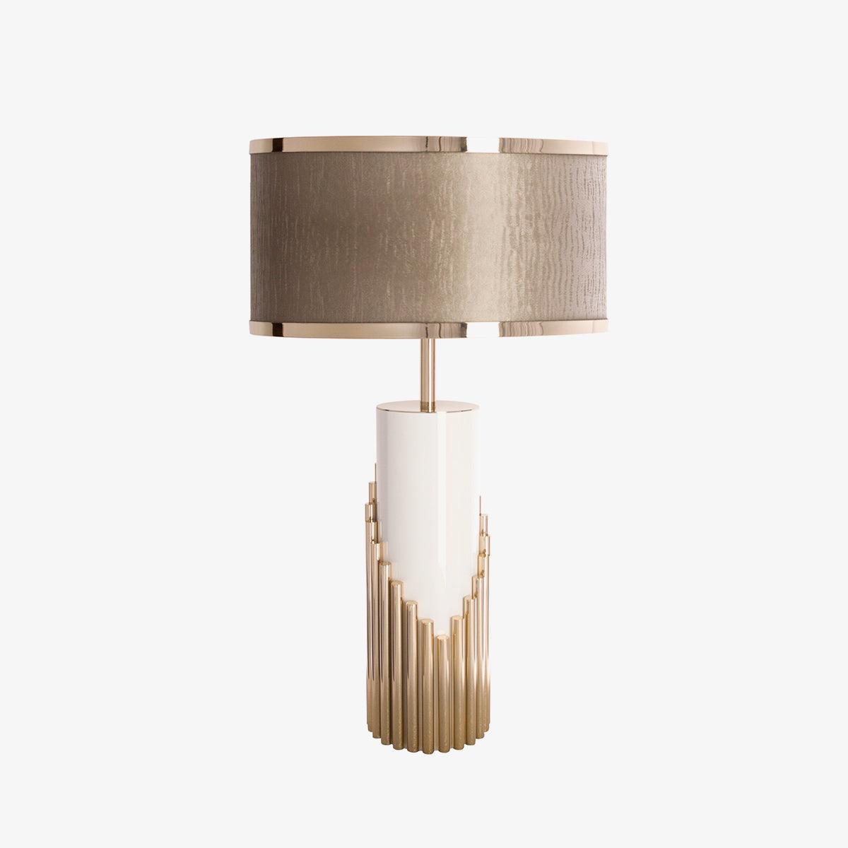 Teldes Marble Fabric Table Lamp