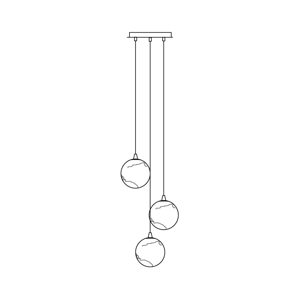 Nivinian Alabaster Chandelier