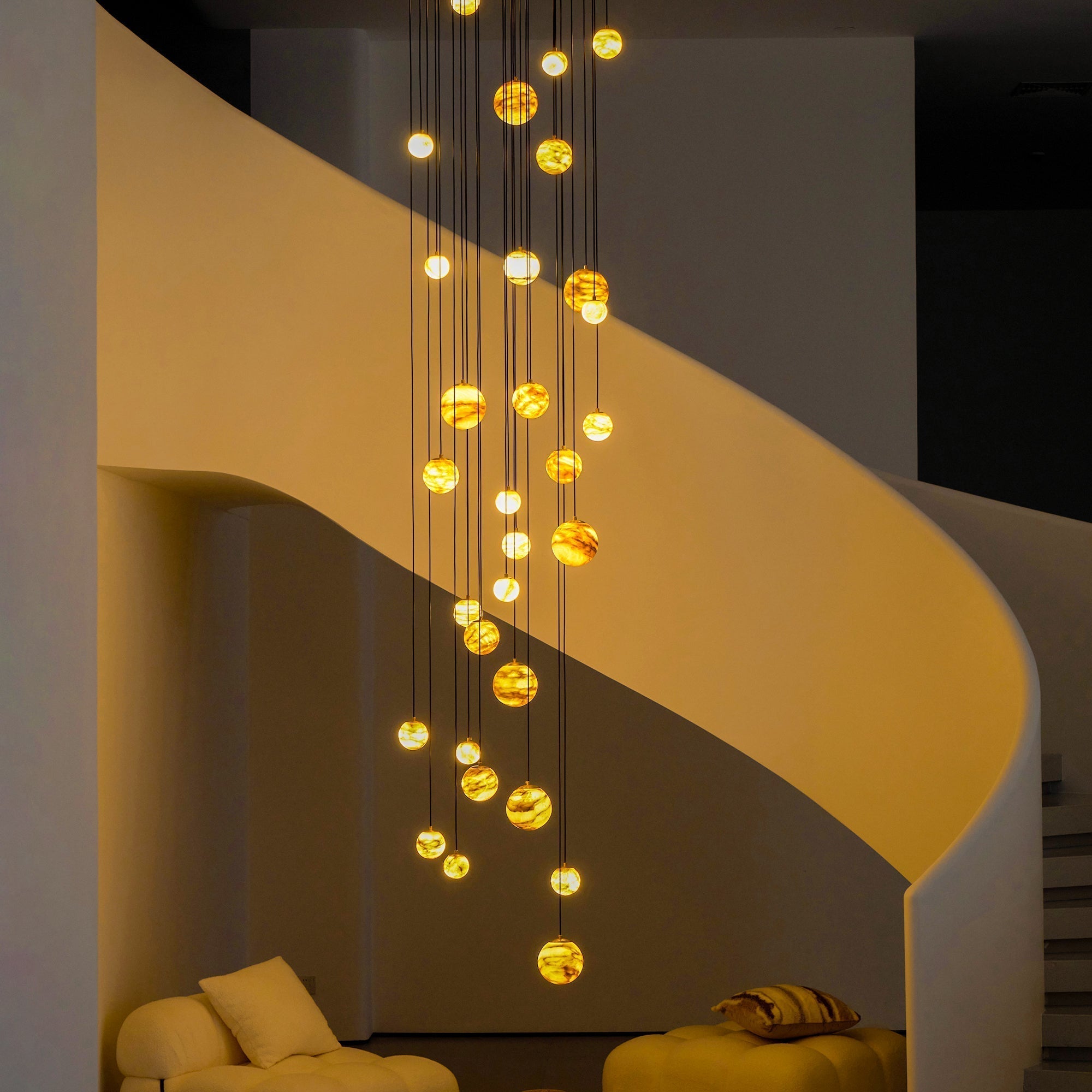 Nivinian Alabaster Chandelier