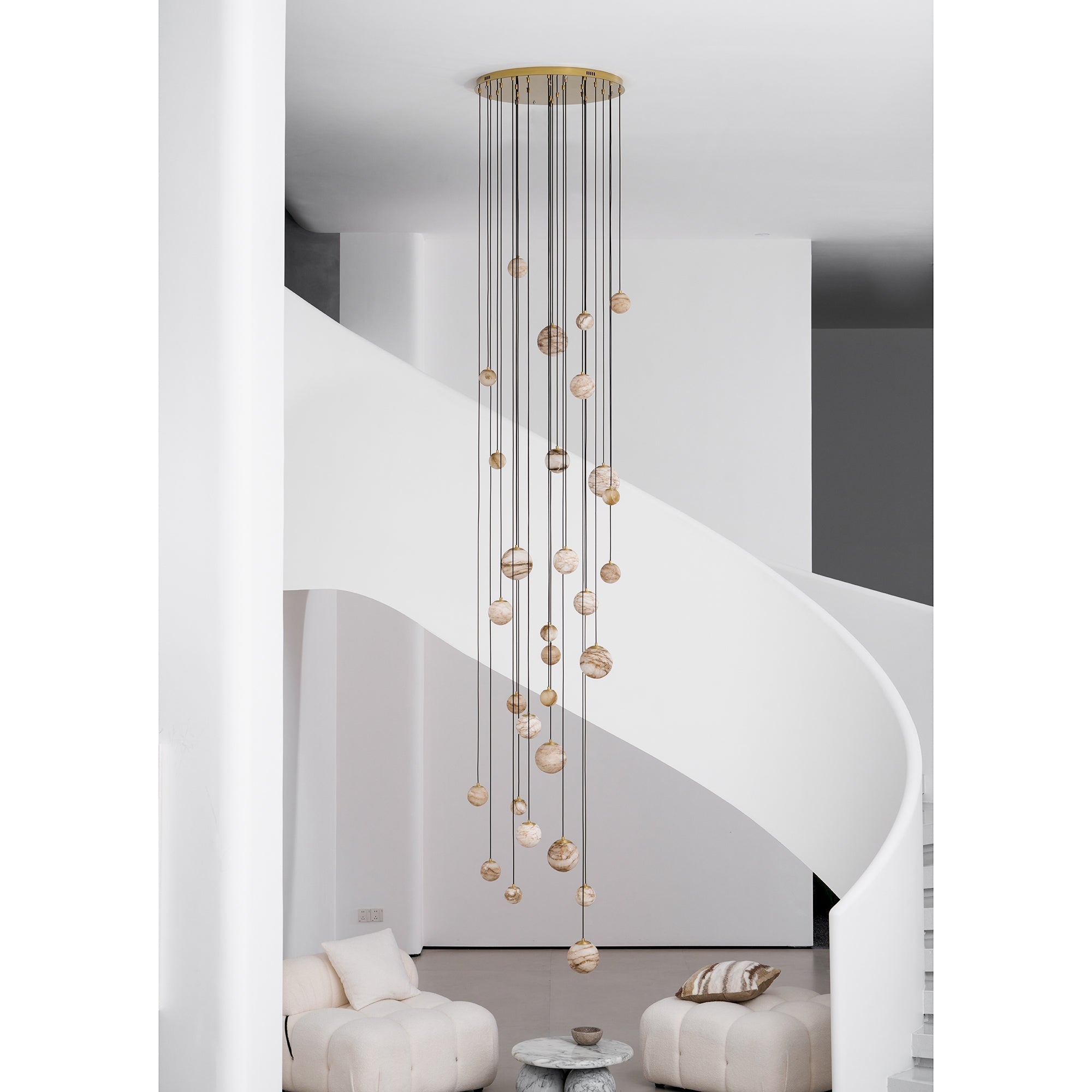 Nivinian Alabaster Chandelier