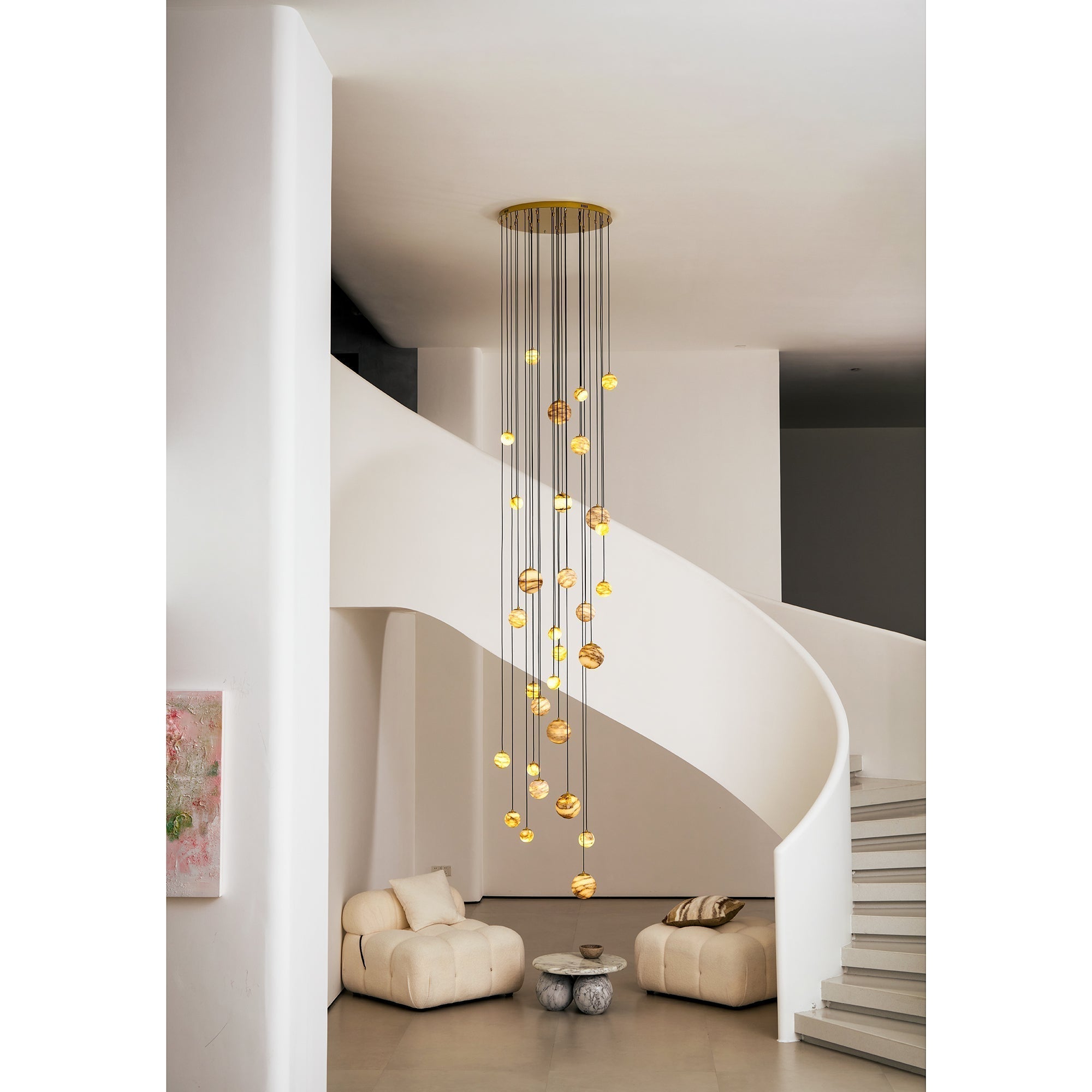 Nivinian Alabaster Chandelier