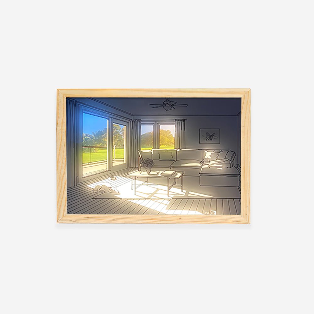Sunbathing Mural Art Lamp