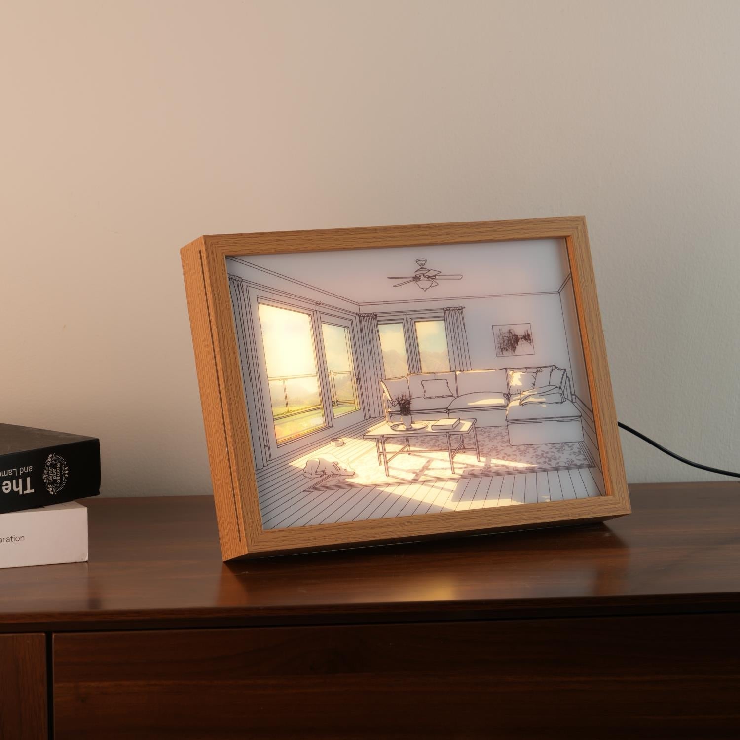 Sunbathing Mural Art Lamp