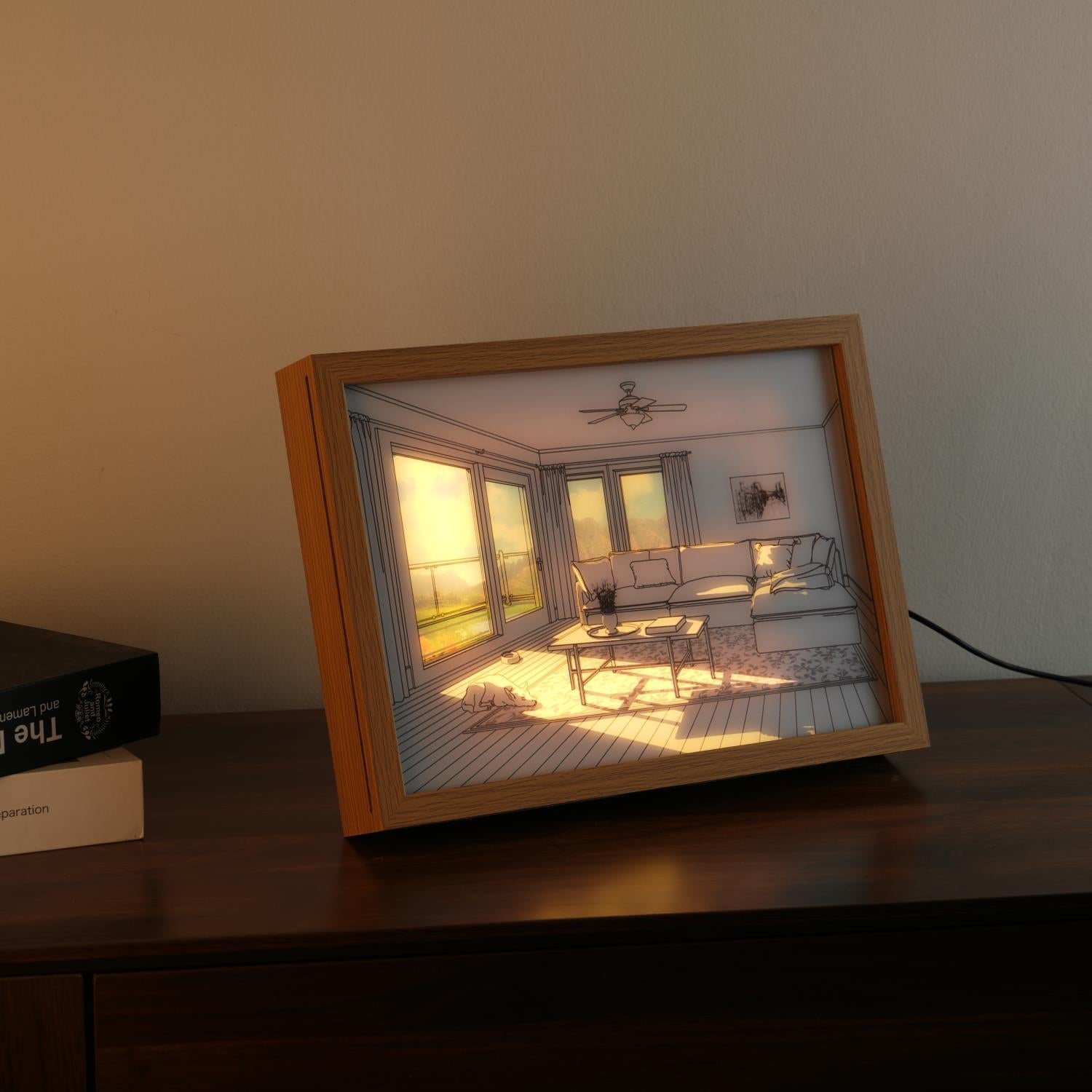 Sunbathing Mural Art Lamp