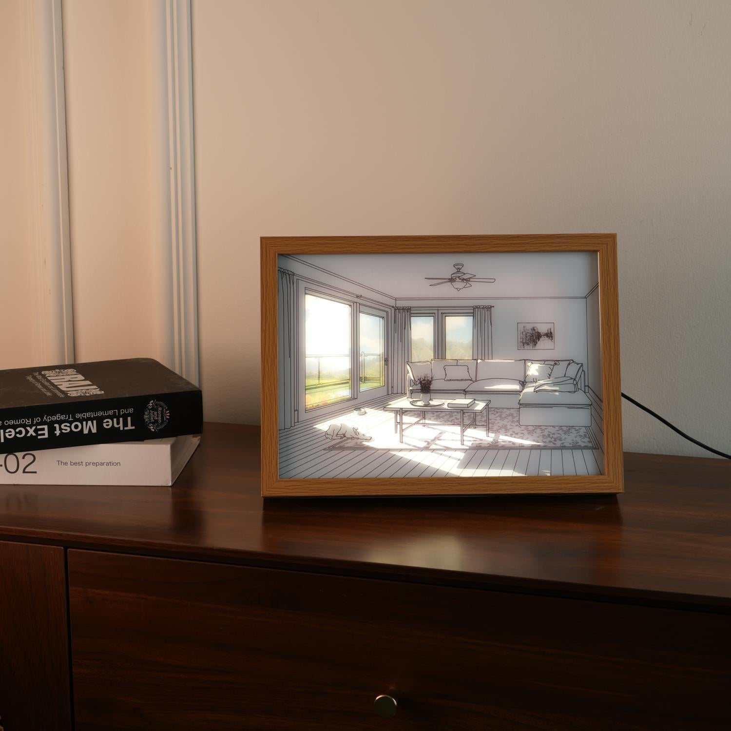 Sunbathing Mural Art Lamp
