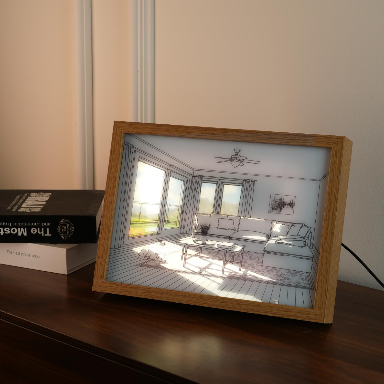 Sunbathing Mural Art Lamp