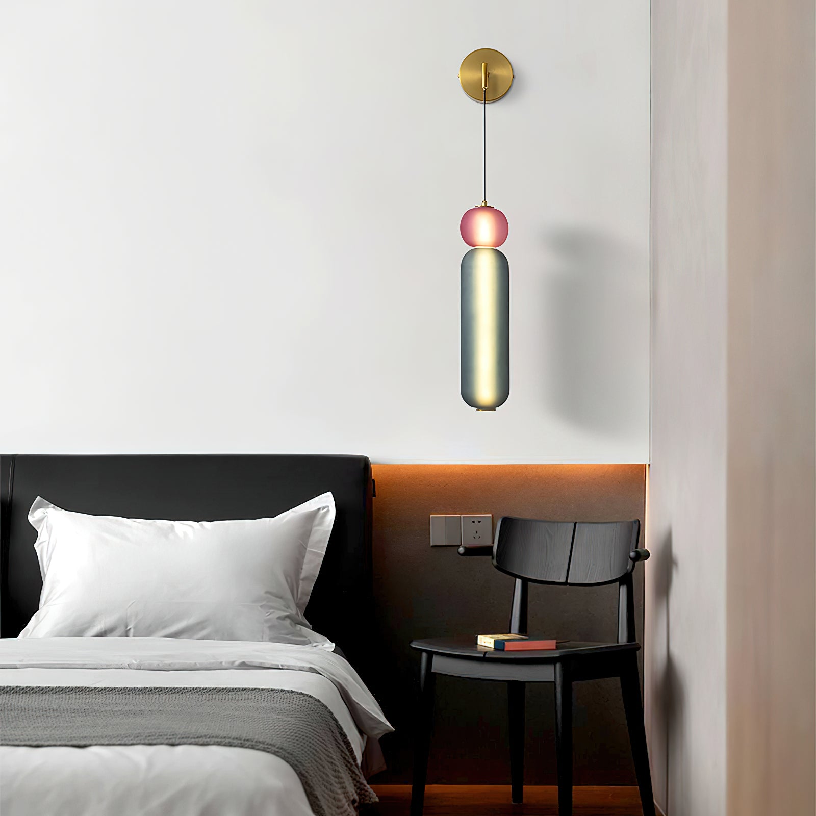 Eurtalia Modern Minimalist Glass Wall Lamp