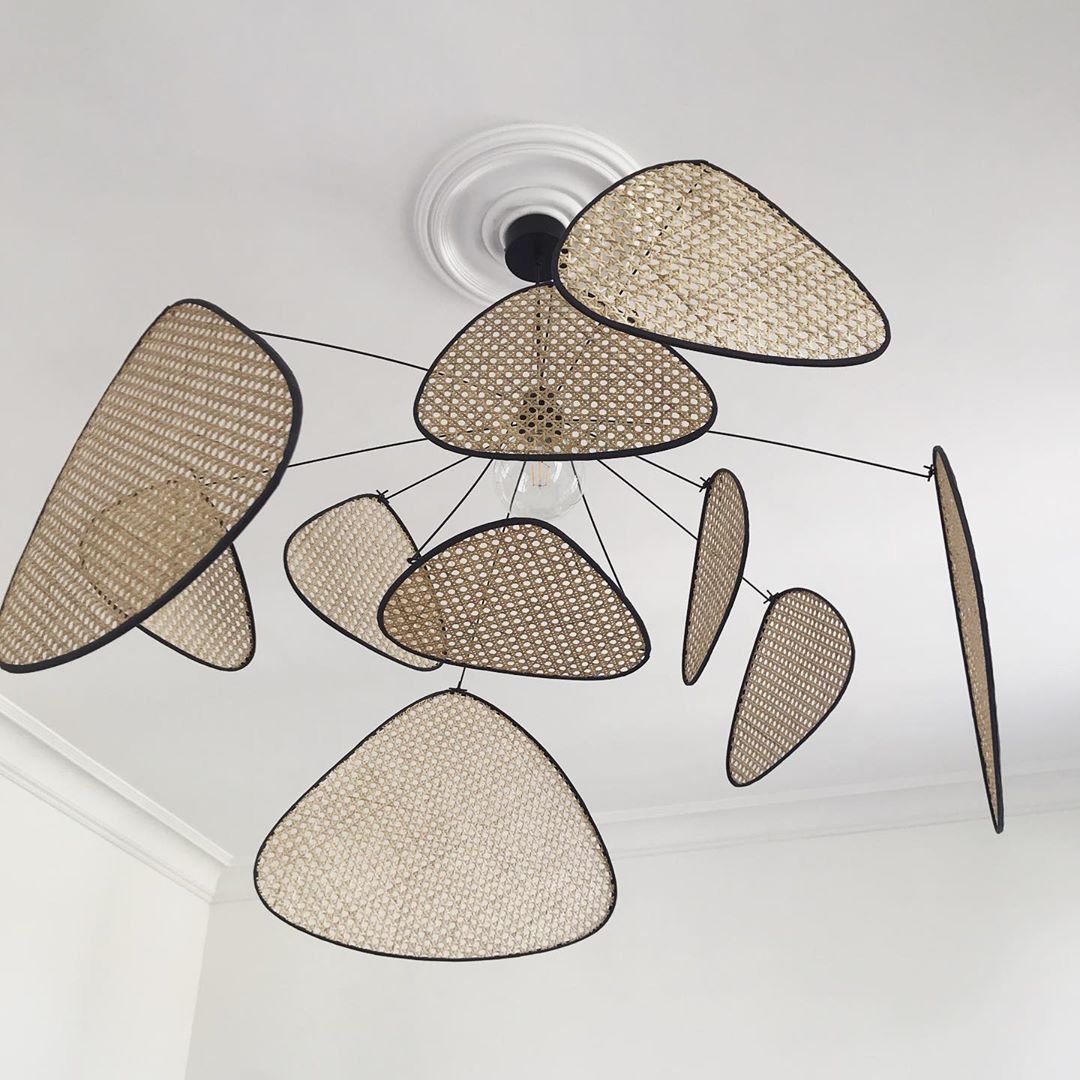 Ariinora Pendant Light Rattan Swag Industrial