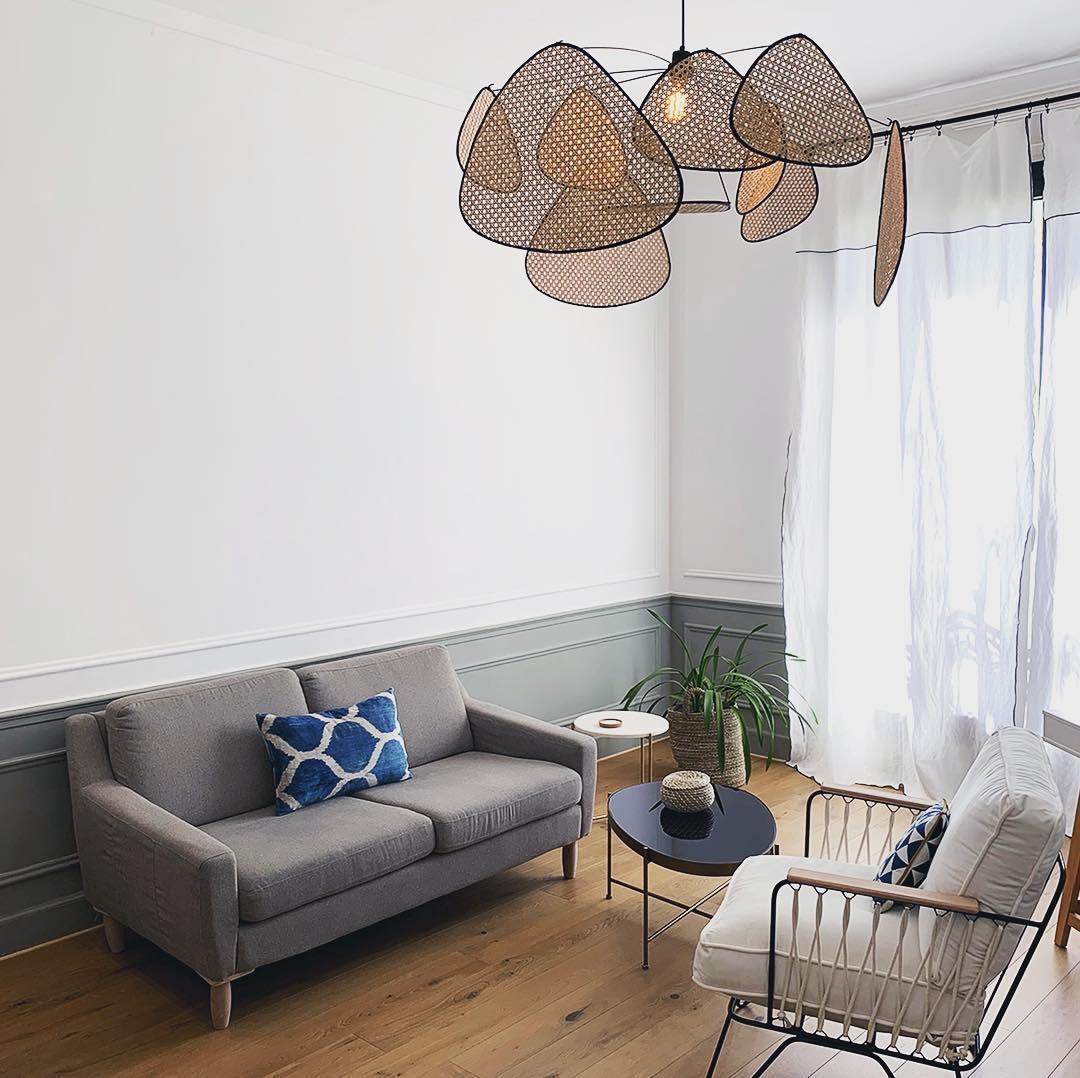 Ariinora Pendant Light Rattan Swag Industrial