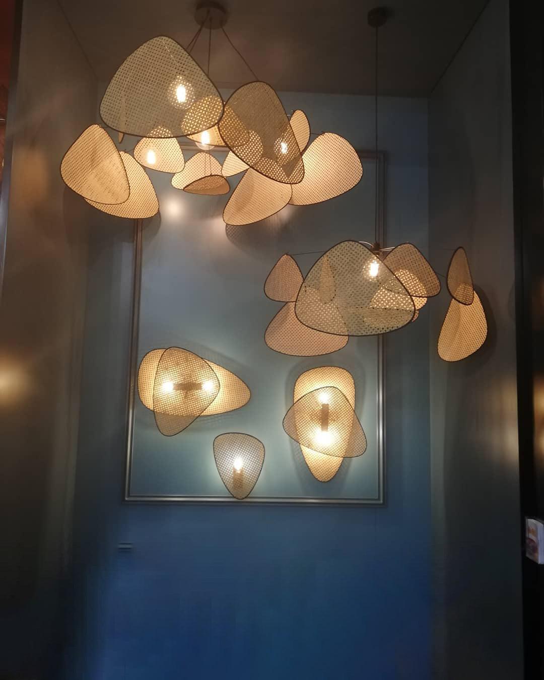 Ariinora Pendant Light Rattan Swag Industrial