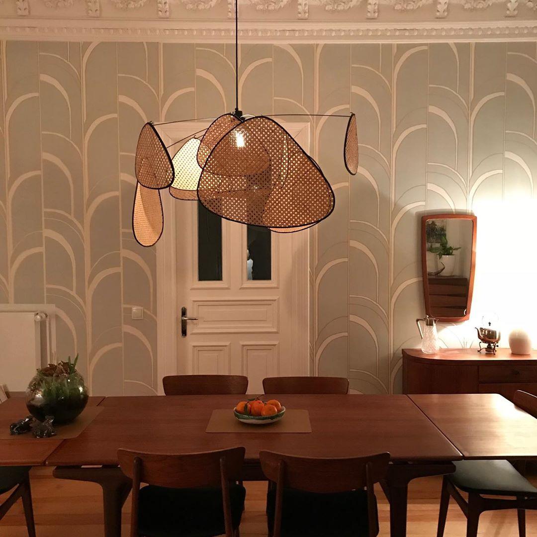 Ariinora Pendant Light Rattan Swag Industrial