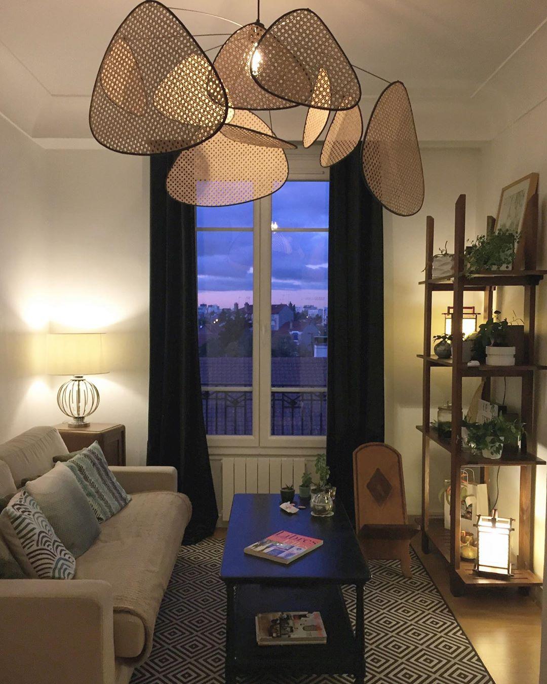 Ariinora Pendant Light Rattan Swag Industrial