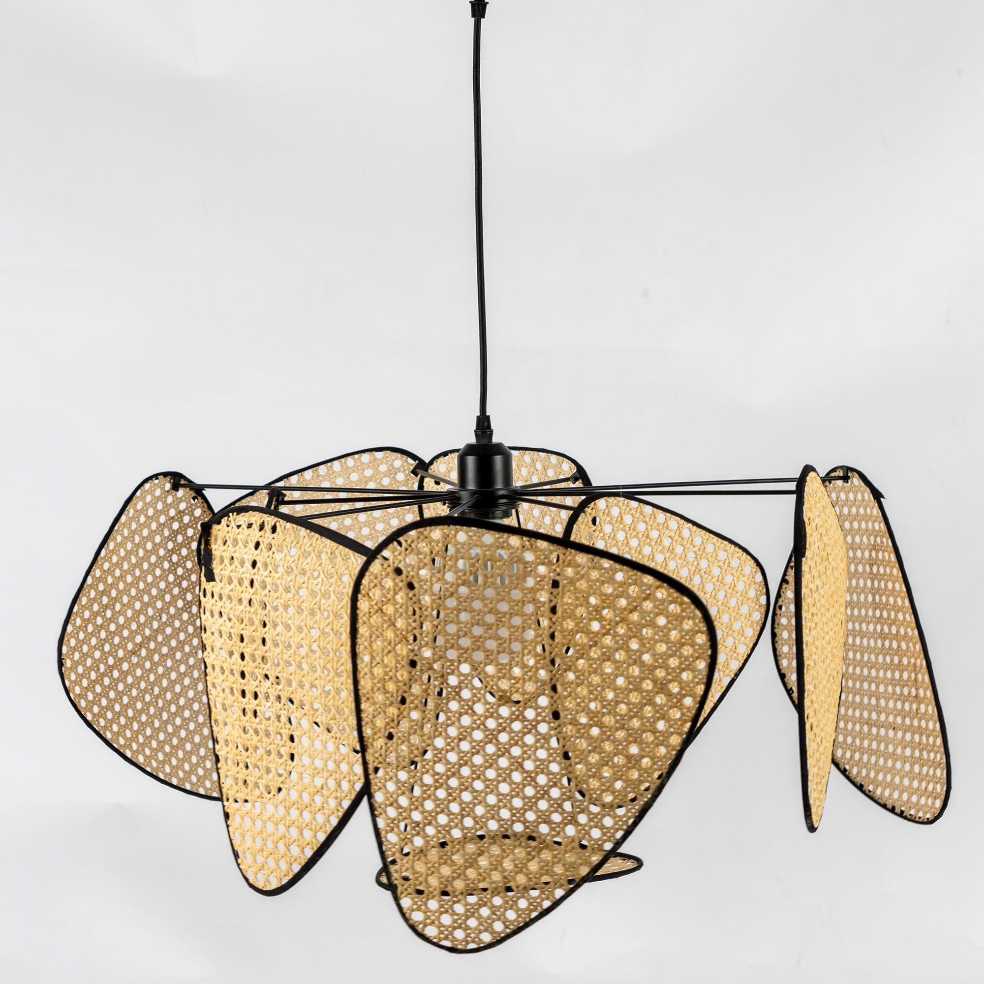 Ariinora Pendant Light Rattan Swag Industrial