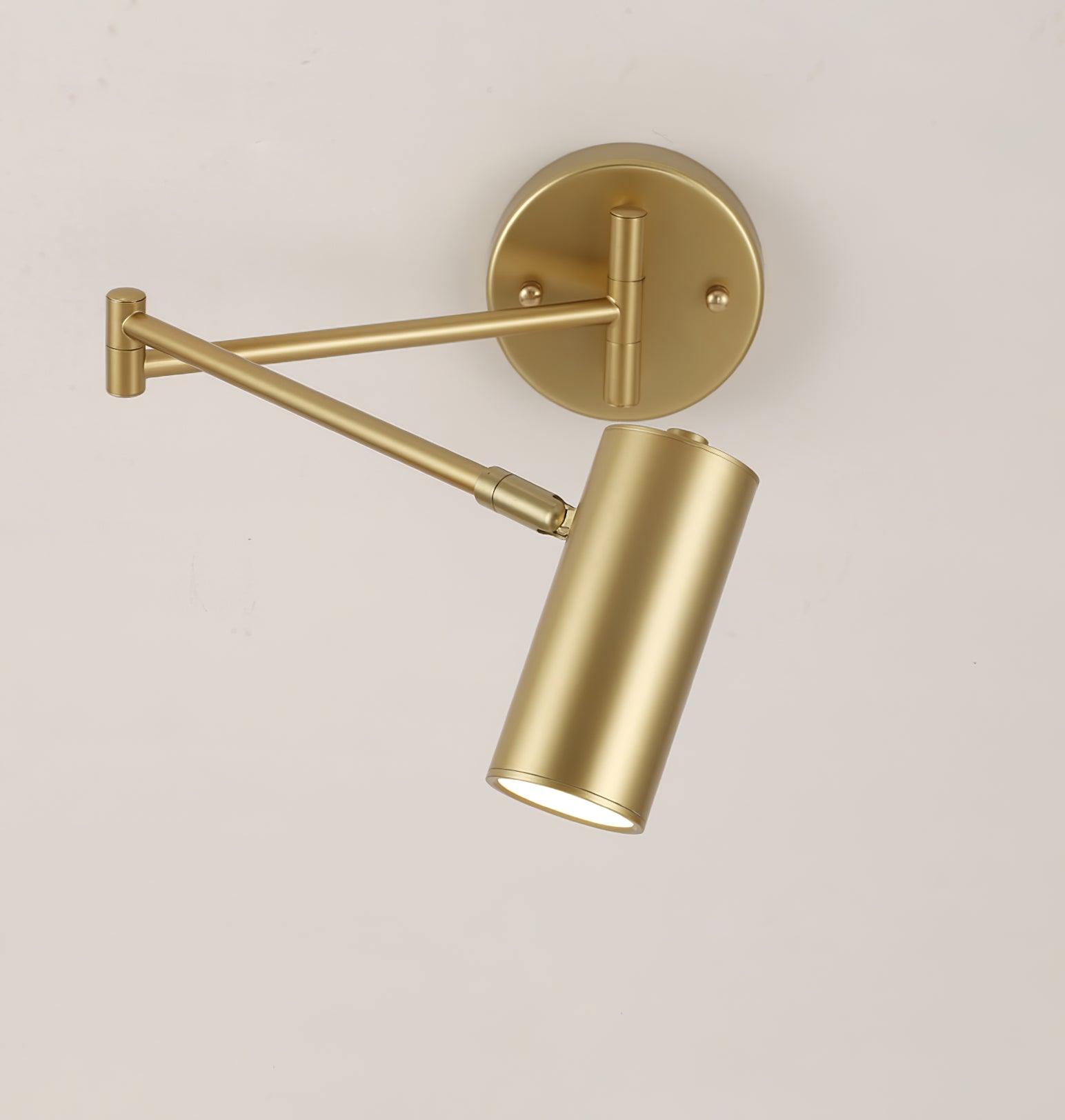 Auraelle Wall Sconce Brass Swing Arm Adjustable