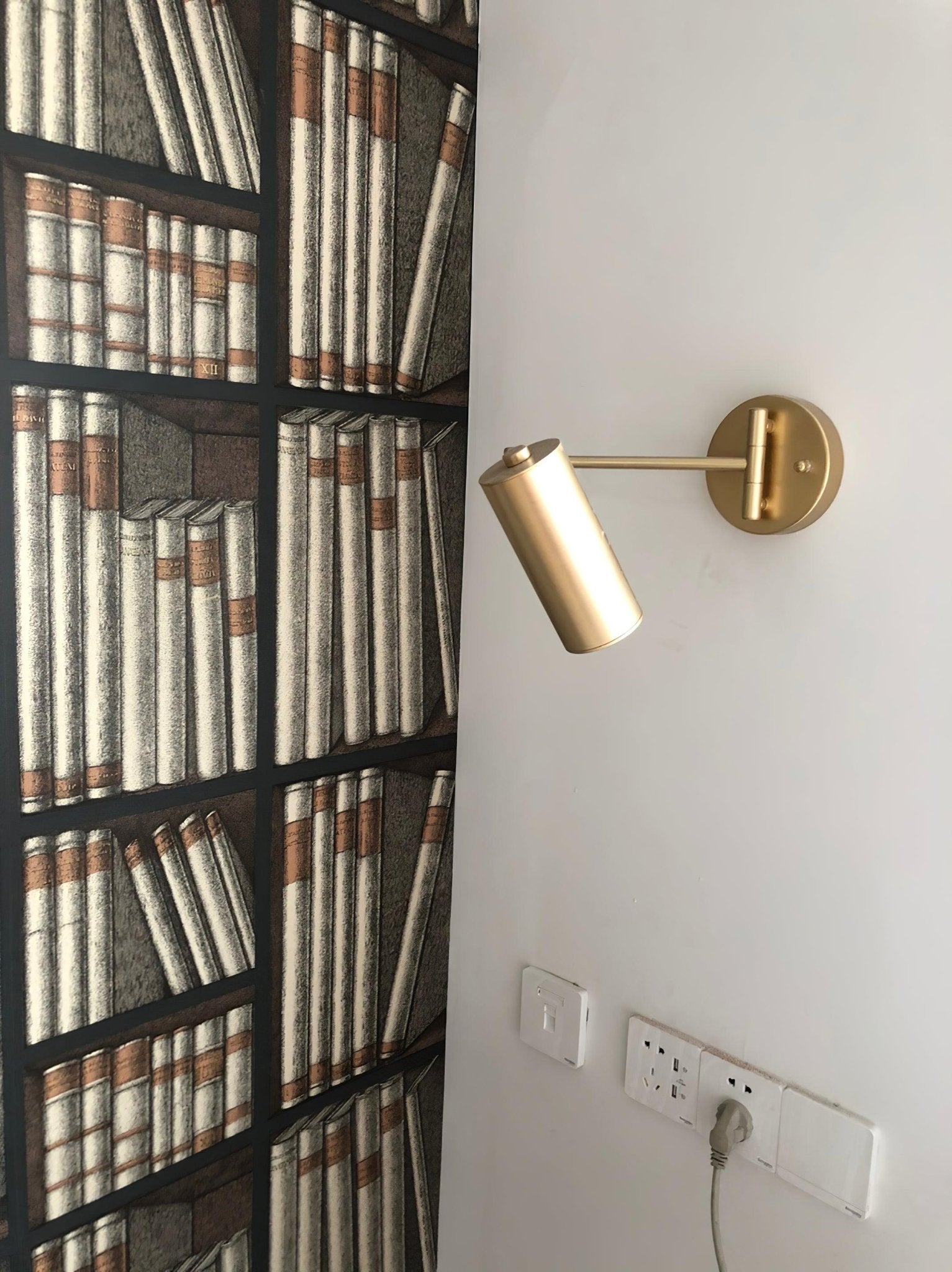 Auraelle Wall Sconce Brass Swing Arm Adjustable