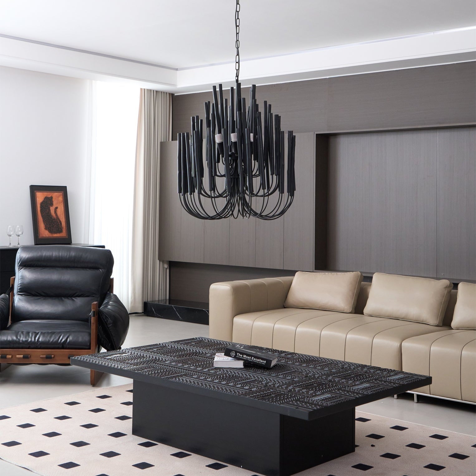 Nyphaiel Postmodern Luxury Wood Chandelier
