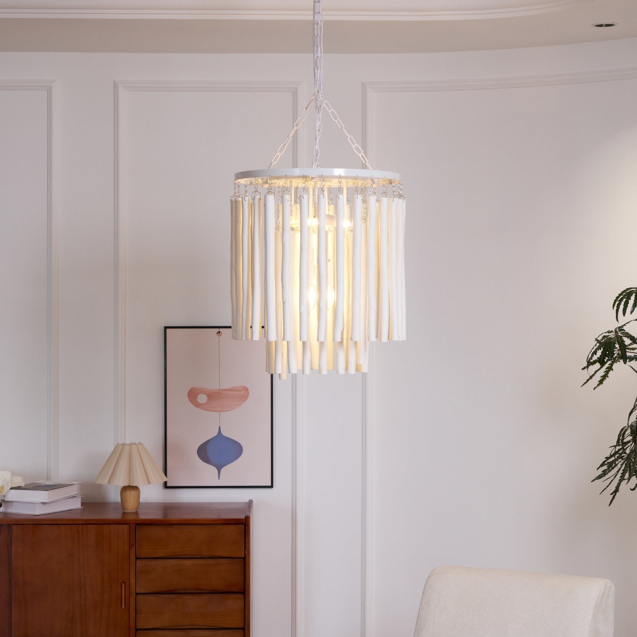 Nyphaiel Postmodern Luxury Wood Chandelier