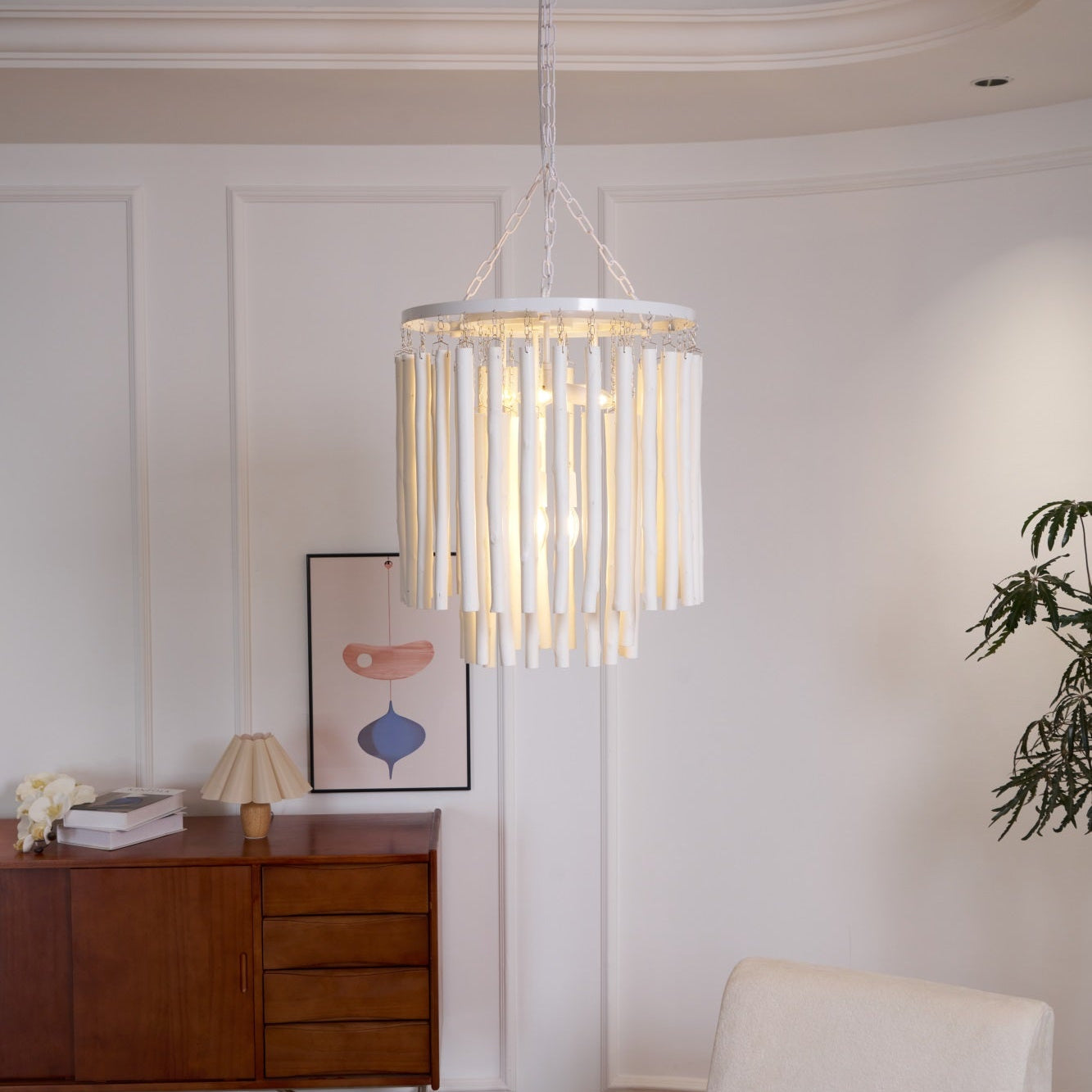 Nyphaiel Postmodern Luxury Wood Chandelier