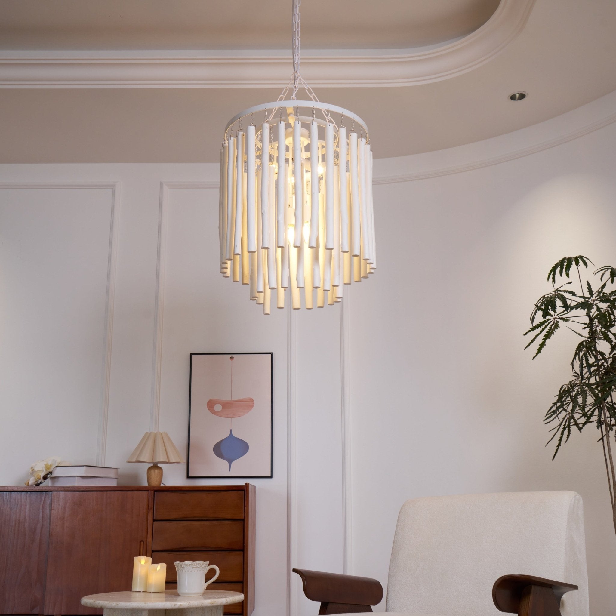 Nyphaiel Postmodern Luxury Wood Chandelier