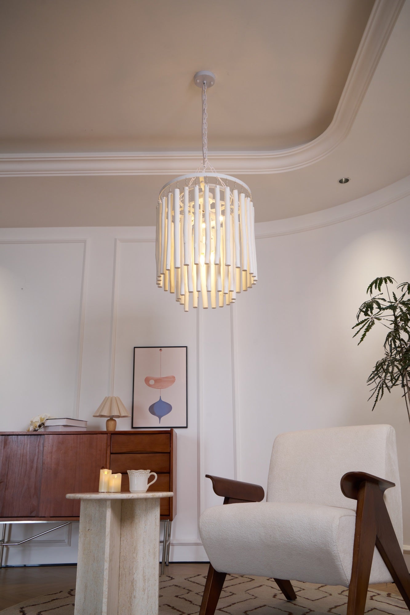 Ravenborne Wood Chandelier