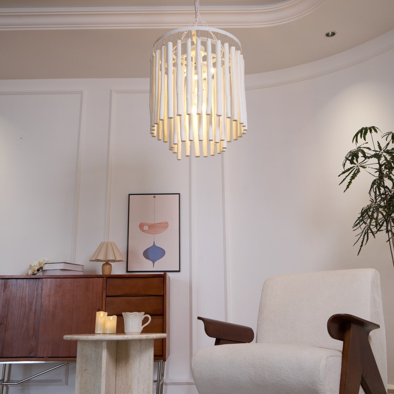 Nyphaiel Postmodern Luxury Wood Chandelier
