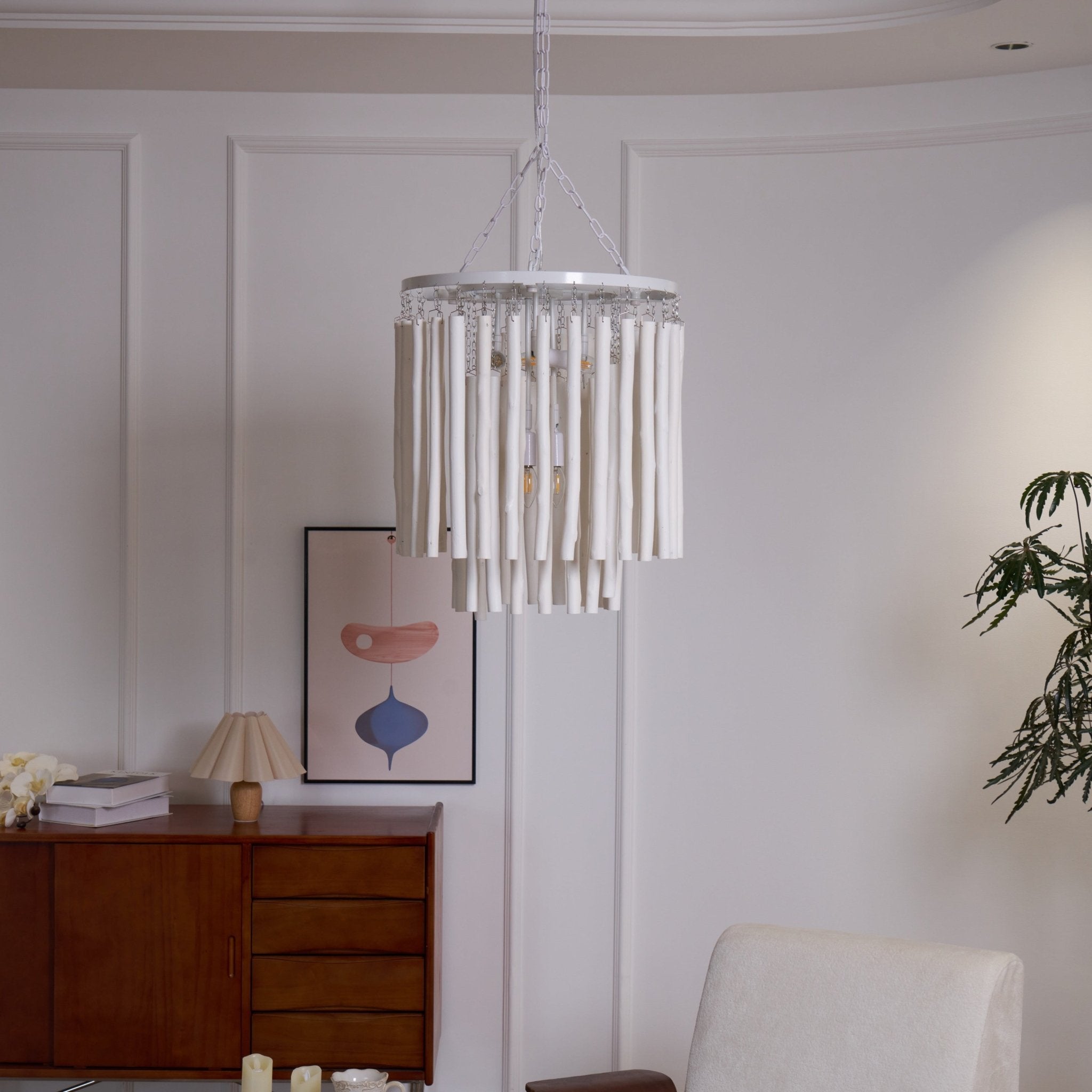 Nyphaiel Postmodern Luxury Wood Chandelier