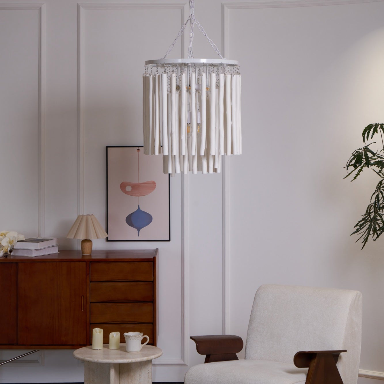 Nyphaiel Postmodern Luxury Wood Chandelier