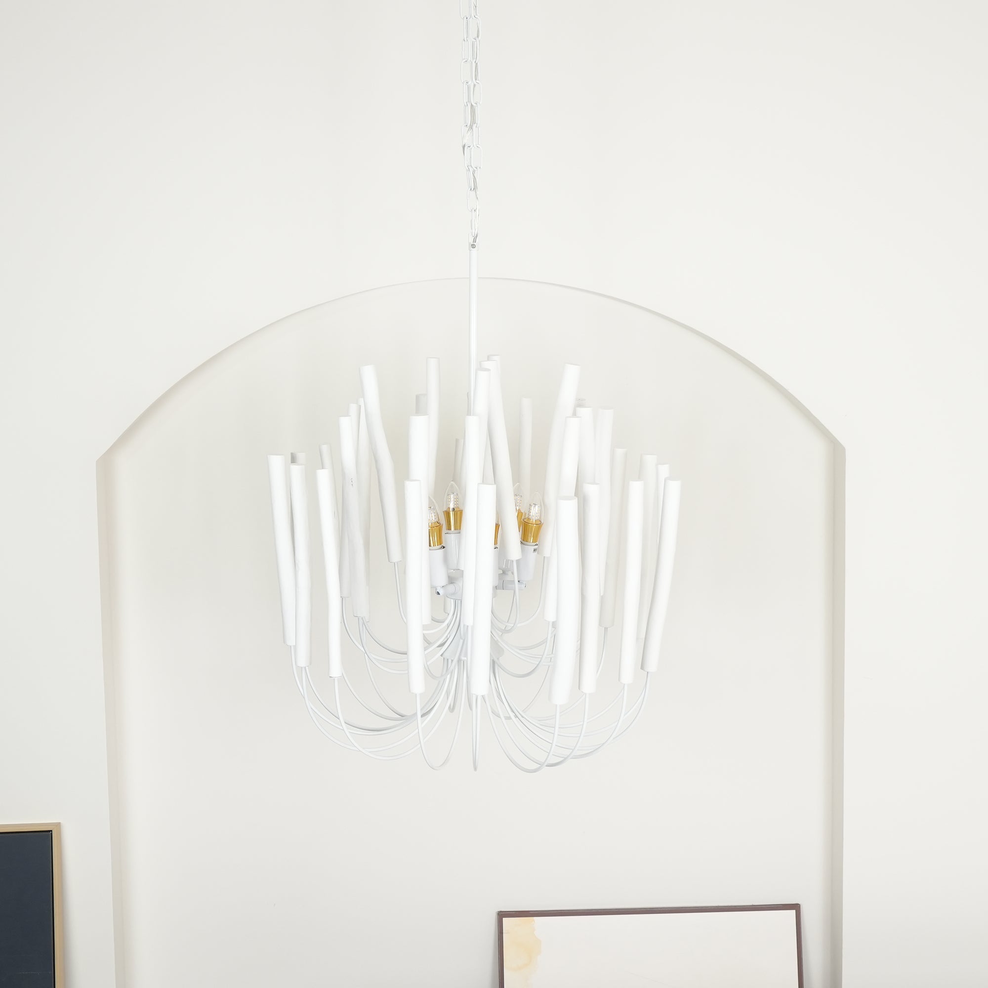 Nyphaiel Postmodern Luxury Wood Chandelier