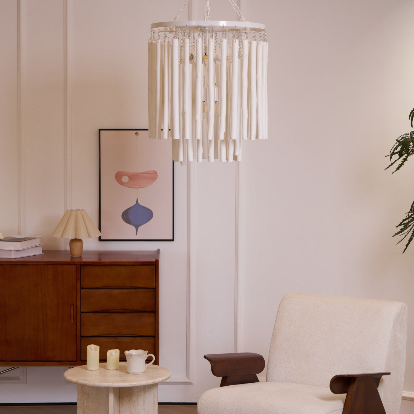 Nyphaiel Postmodern Luxury Wood Chandelier