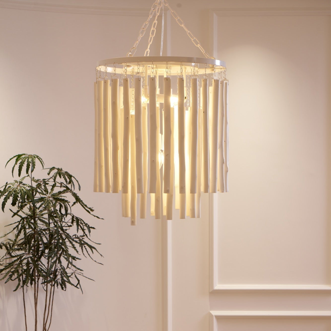 Nyphaiel Postmodern Luxury Wood Chandelier