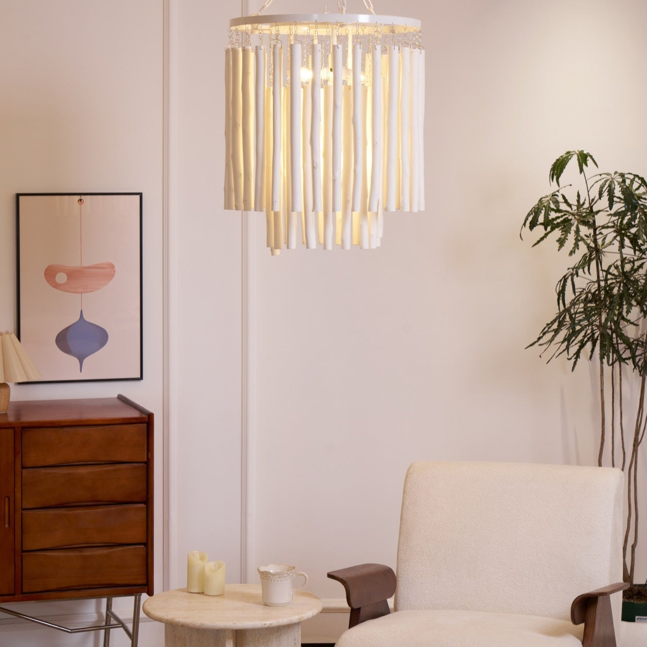 Nyphaiel Postmodern Luxury Wood Chandelier