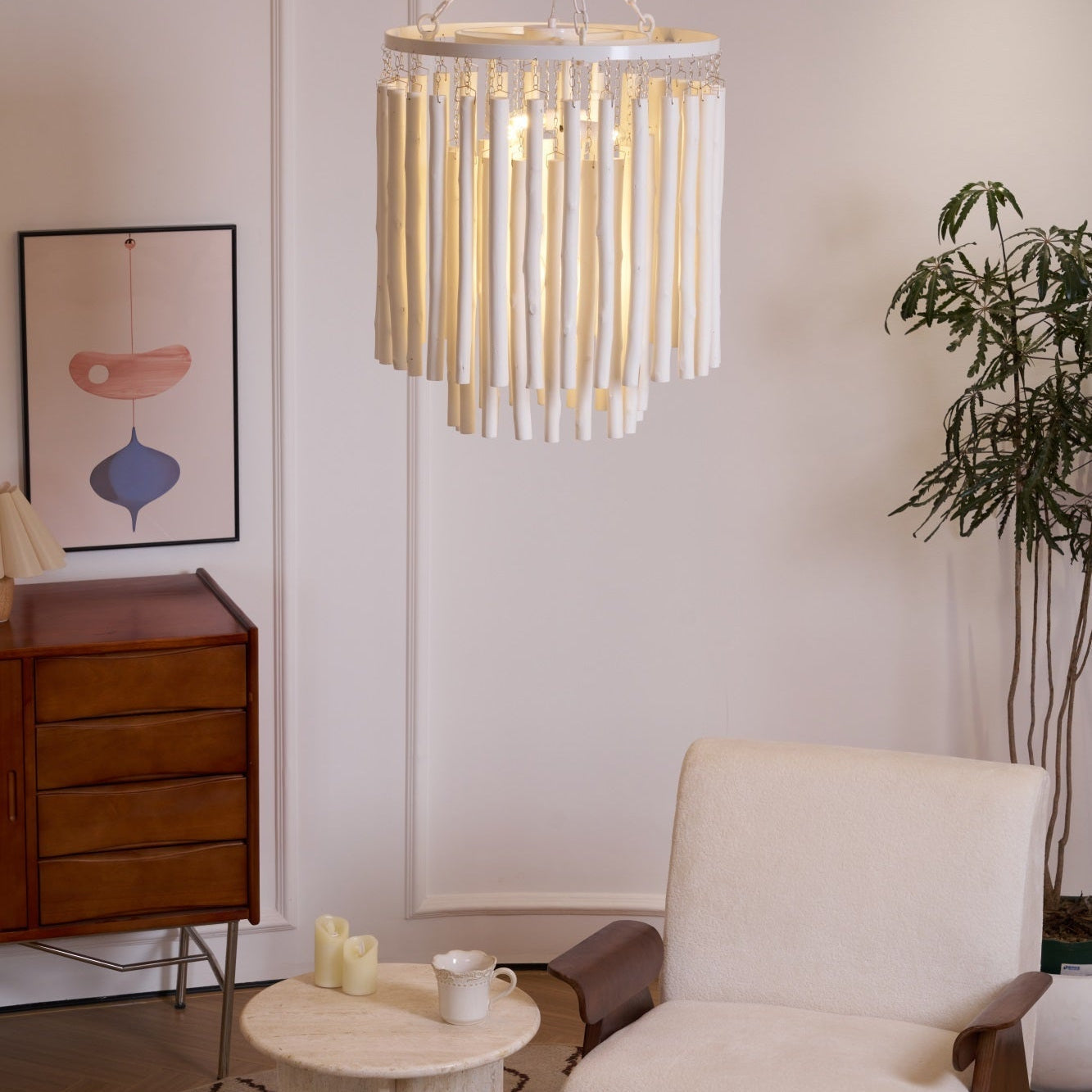 Nyphaiel Postmodern Luxury Wood Chandelier