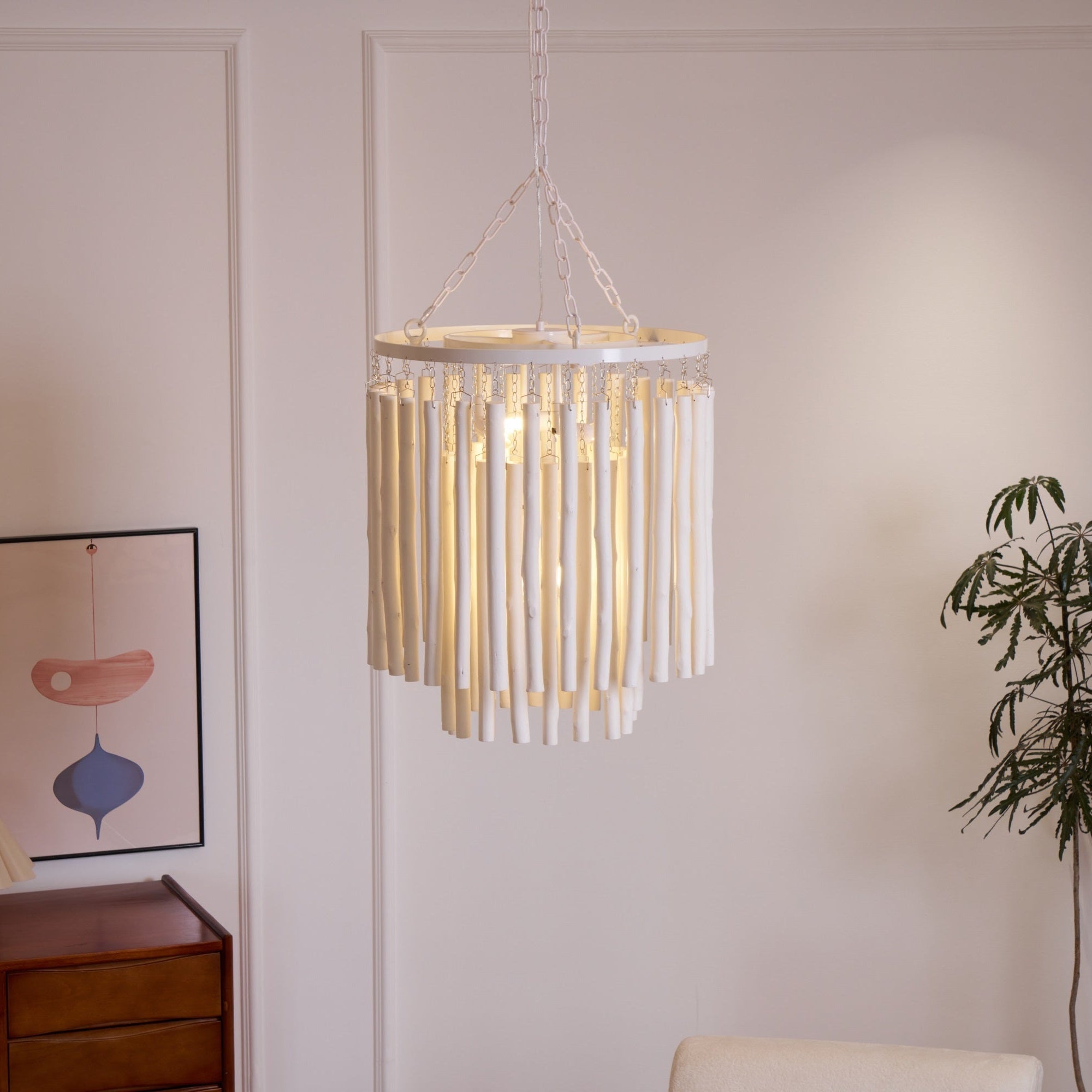 Nyphaiel Postmodern Luxury Wood Chandelier