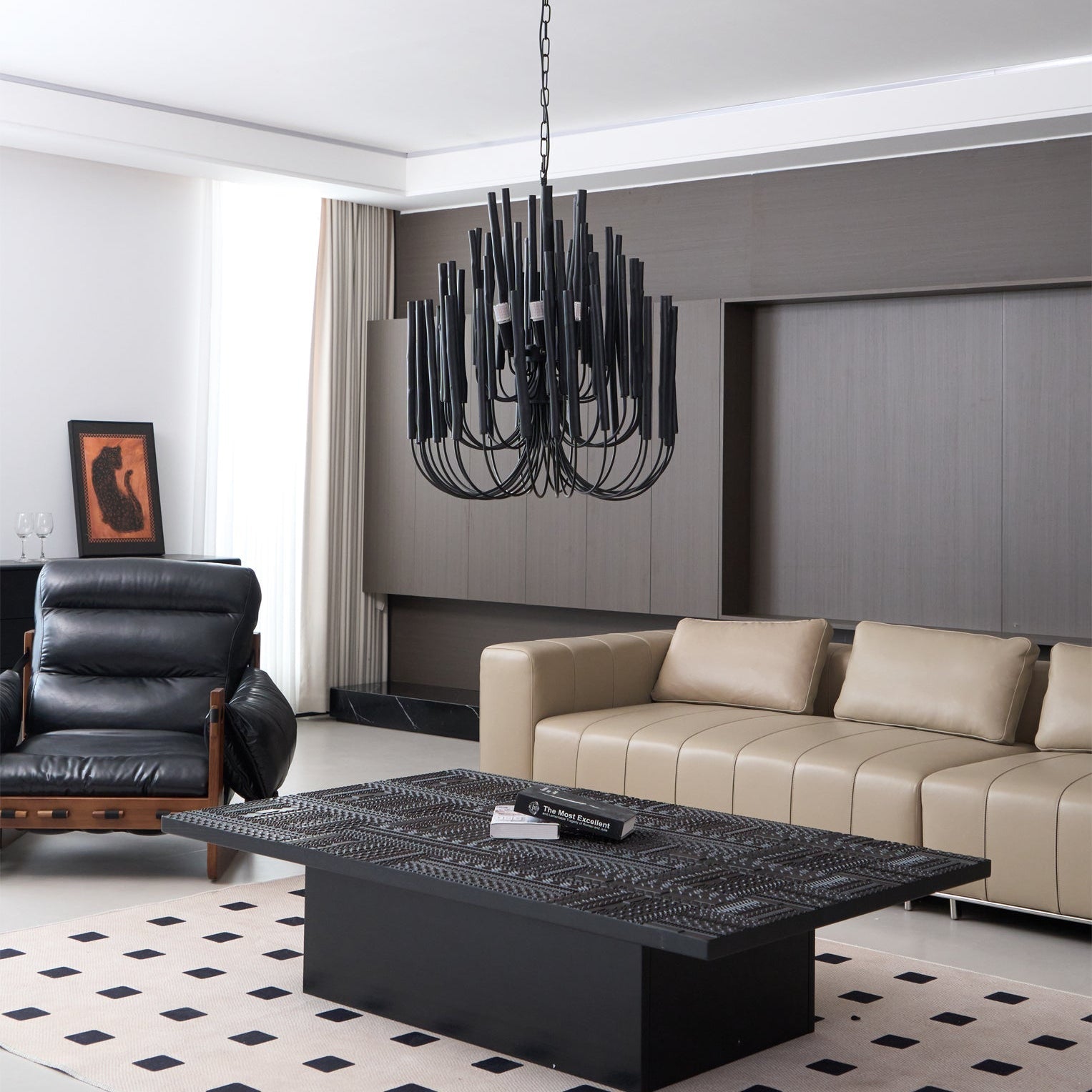 Nyphaiel Postmodern Luxury Wood Chandelier