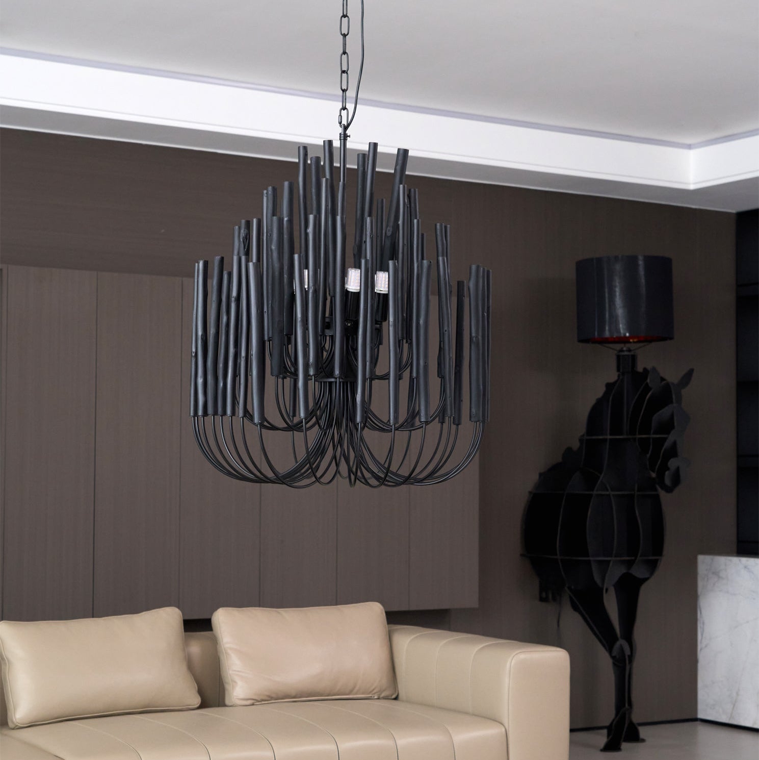 Nyphaiel Postmodern Luxury Wood Chandelier