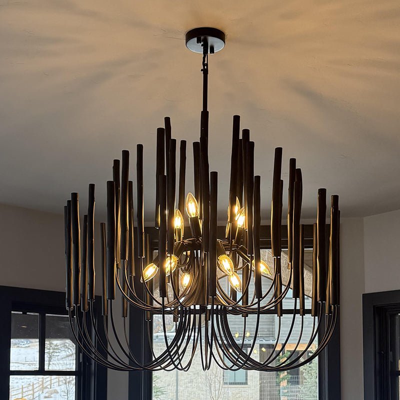 Nyphaiel Postmodern Luxury Wood Chandelier