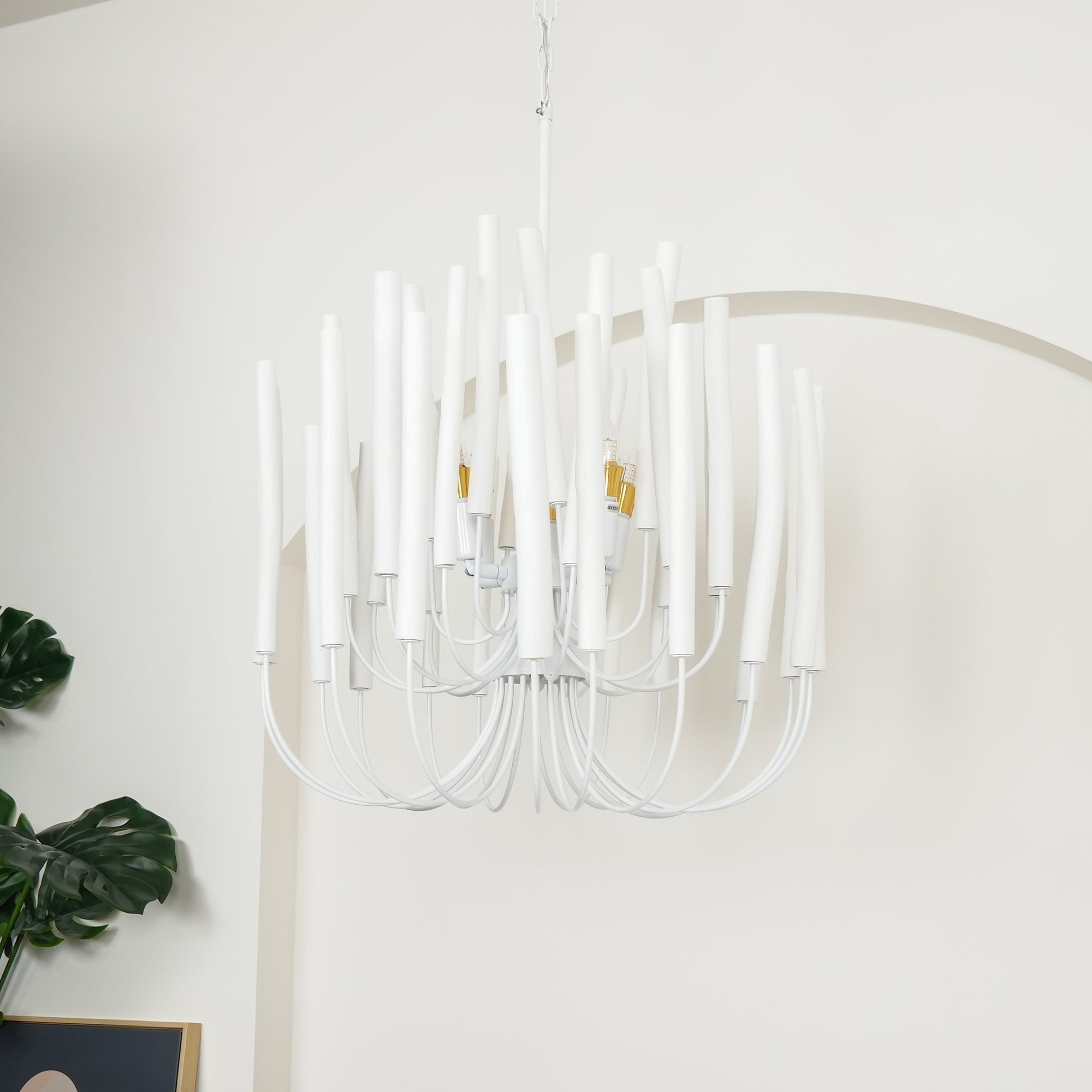 Nyphaiel Postmodern Luxury Wood Chandelier