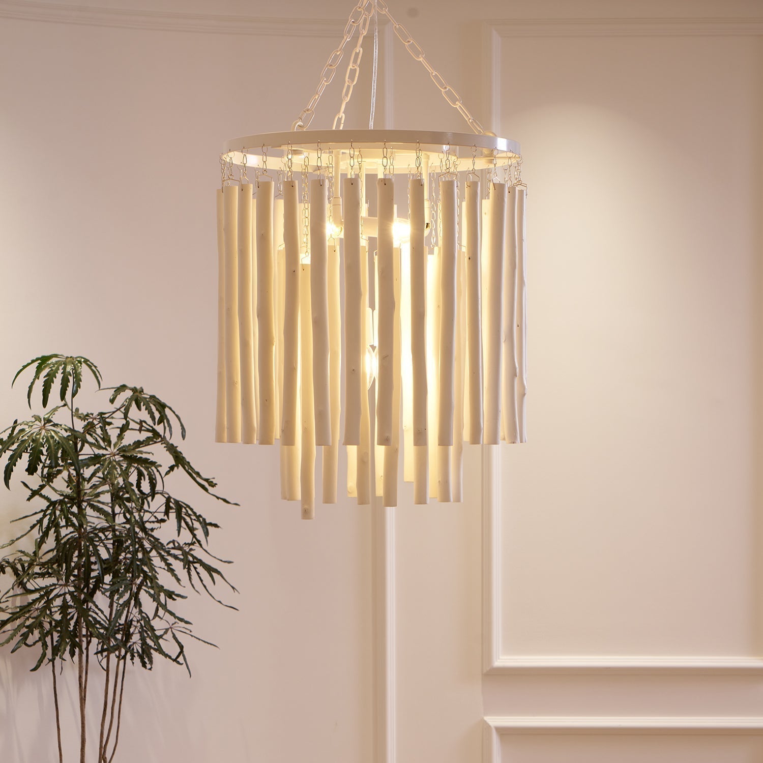 Nyphaiel Postmodern Luxury Wood Chandelier