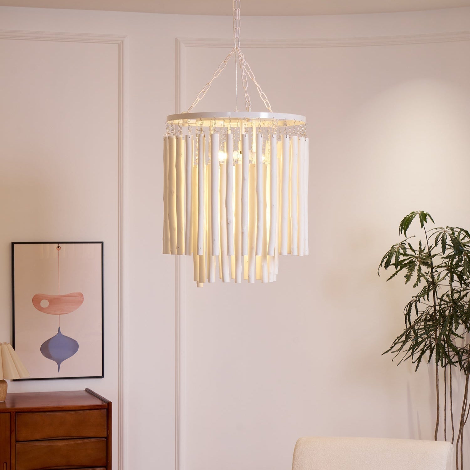 Nyphaiel Postmodern Luxury Wood Chandelier