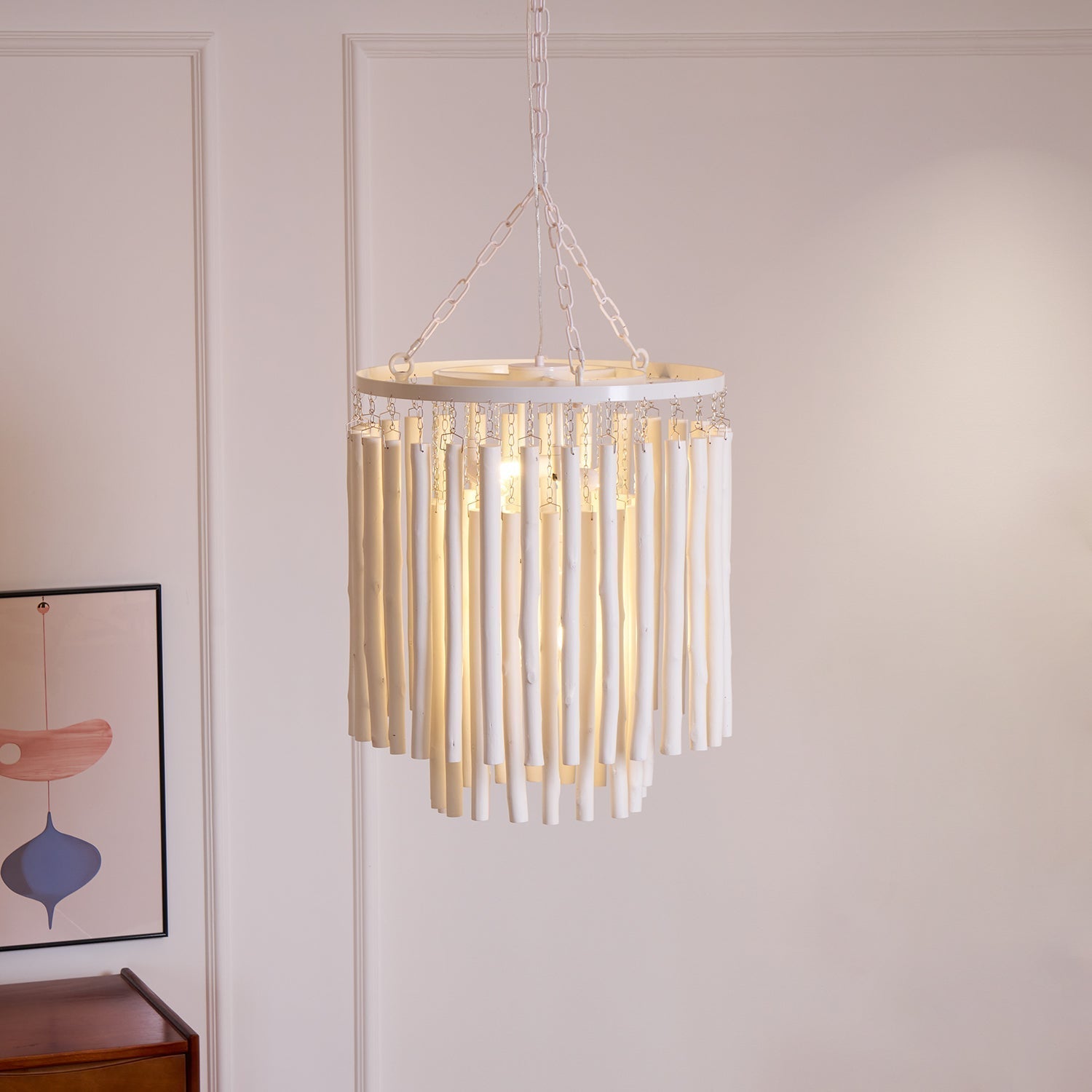Nyphaiel Postmodern Luxury Wood Chandelier